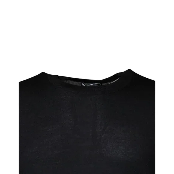 Dolce & Gabbana Black Cashmere Crew Neck Pullover Sweater - Picture 3 of 7